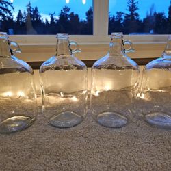 Glass Growler X4