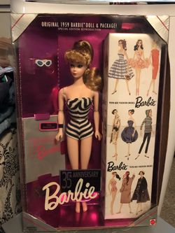 35th Anniversary Original Barbie Doll and Package