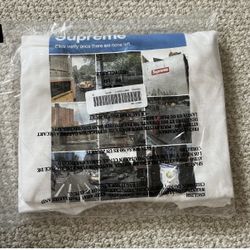 Supreme Verify Tee T Shirt White New Size Medium