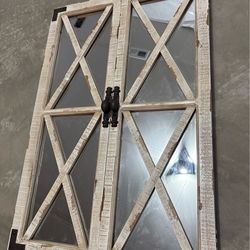 Decorative Wood Mirror Wall Accent piece