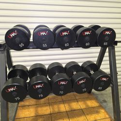 Heavy UMax  dumbbell set 55-75 pounds