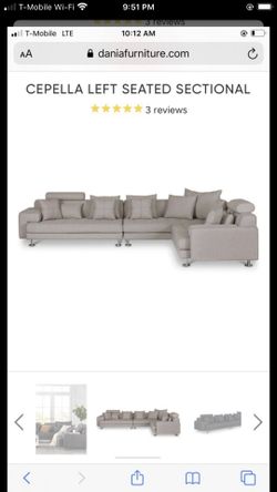 Brand new sectional