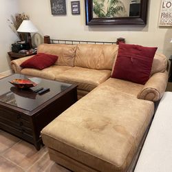L Shaped Couch With Chaise Lounge  