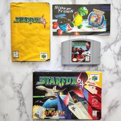 Star Fox 64 Big Box With Game, Manual And Ad TESTED
