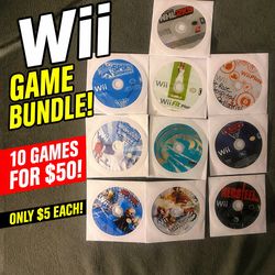 🎮 Wii Game Bundle – 10+ Games – $50 for ALL 🔥