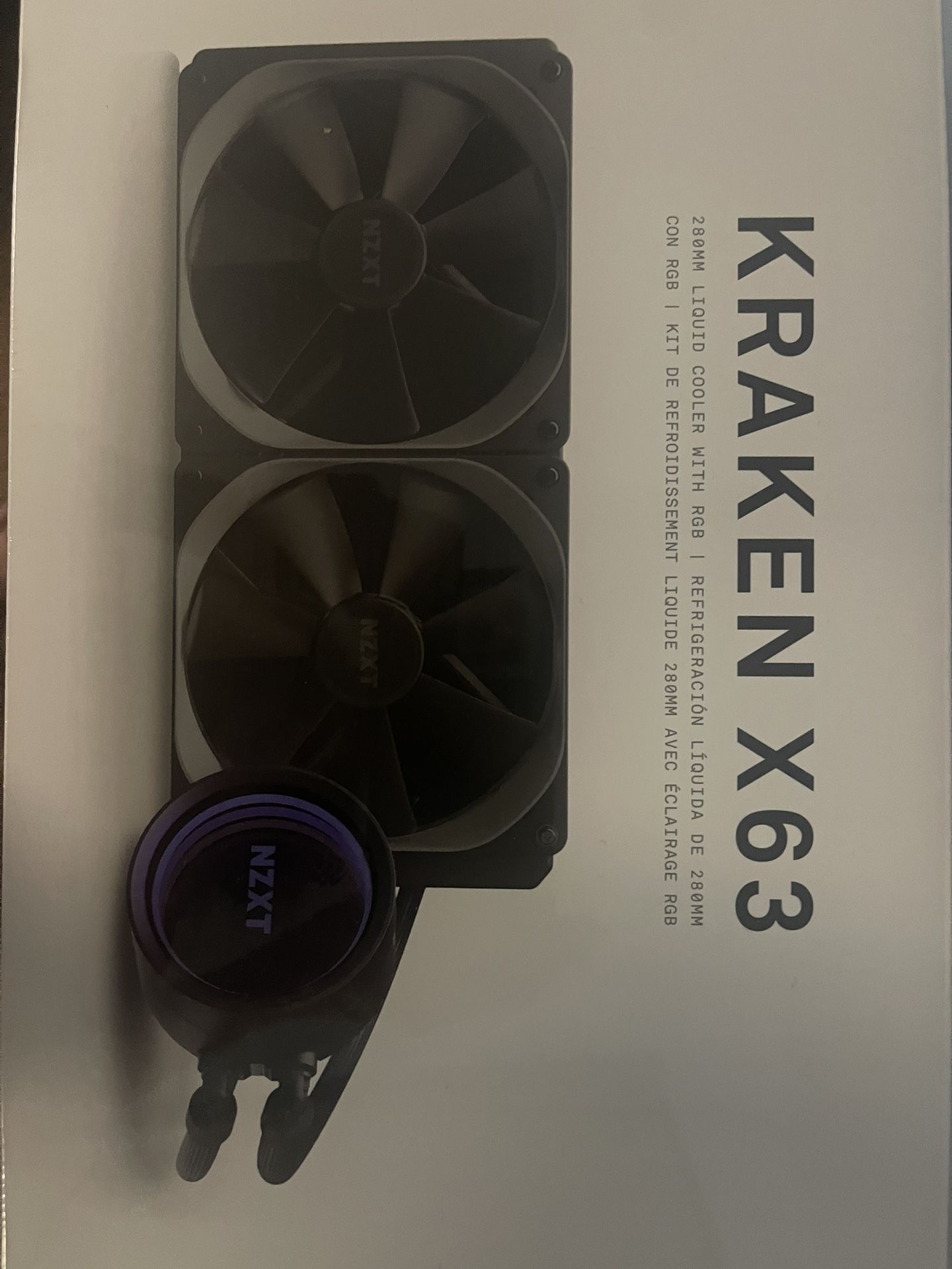 Kraken x63 280MM Liquid Cooler With RGB