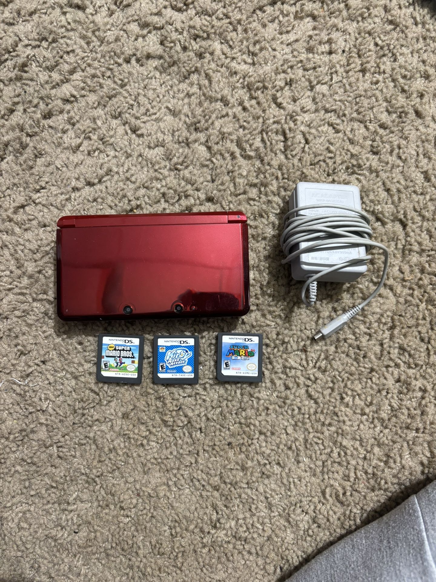 Red 3DS System & Game Bundle