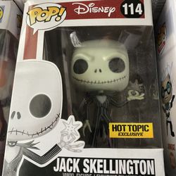 Jack Skellington Hot Topic Exclusive Funko Pop