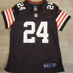 Clevland Browns Official NFL Youth Med Chubb Stitched Jersey 