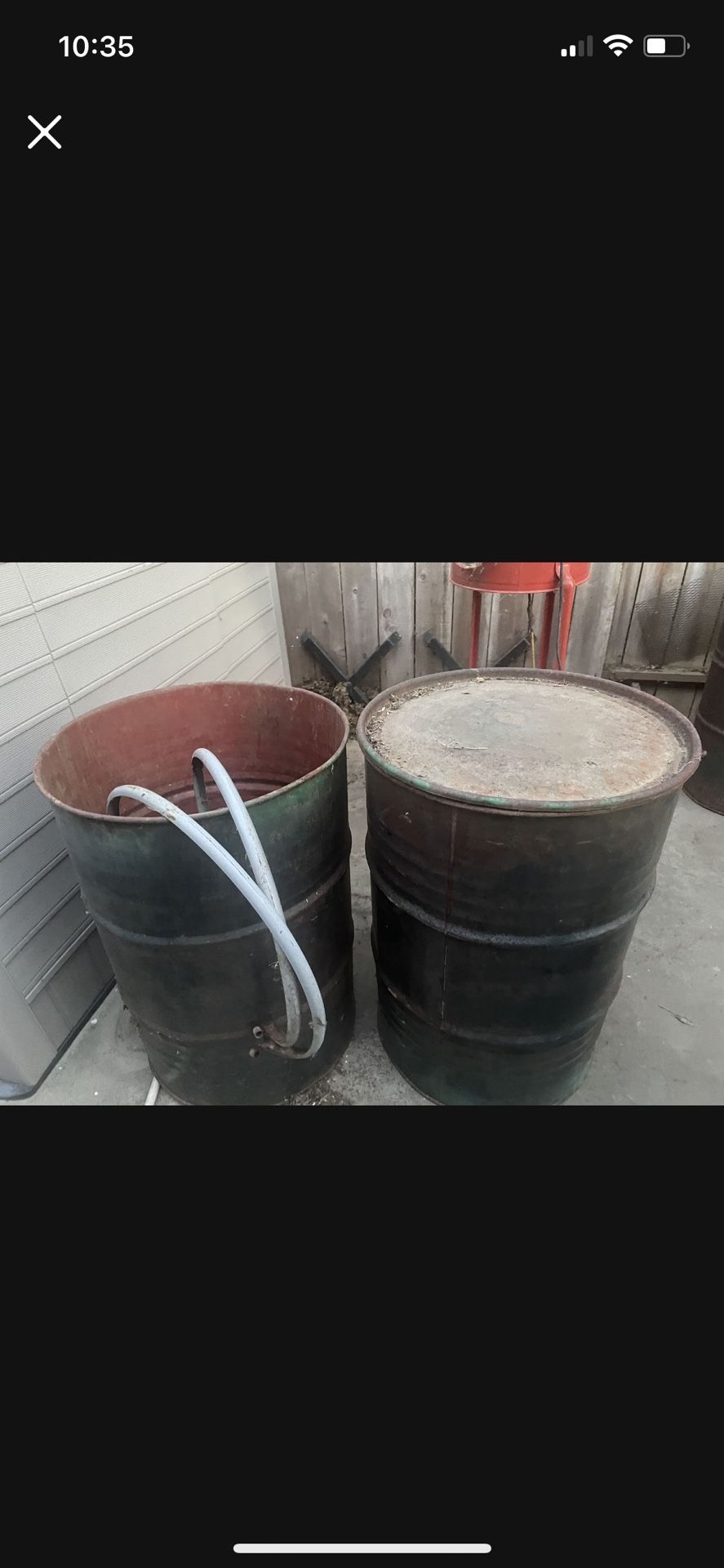 55 Gallon drums $20.00 Each