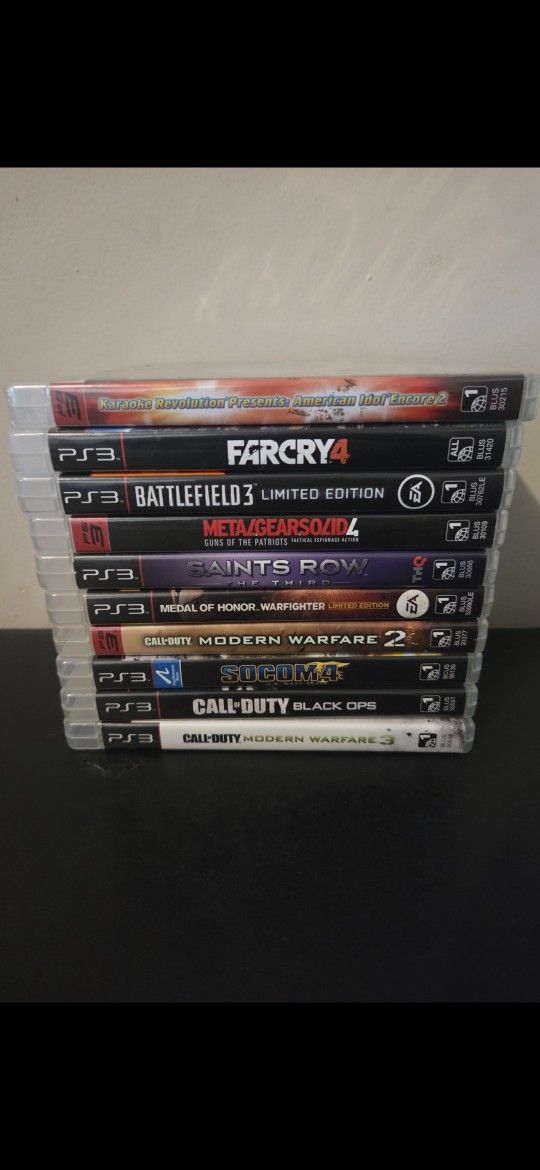PS3 Games- 11 Game Bundle for $50