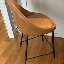 Faux Leather Bar Stools