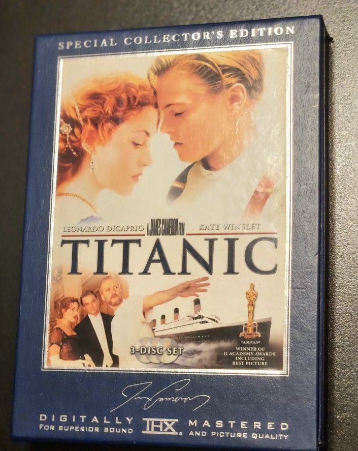 TITANIC COLLECTORS EDITION 3 DISK DVD SET LIKE NEW