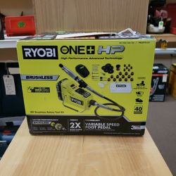 NEW Ryobi PBLRT01K1 18 Volt Brushless Rotary Tool Kit