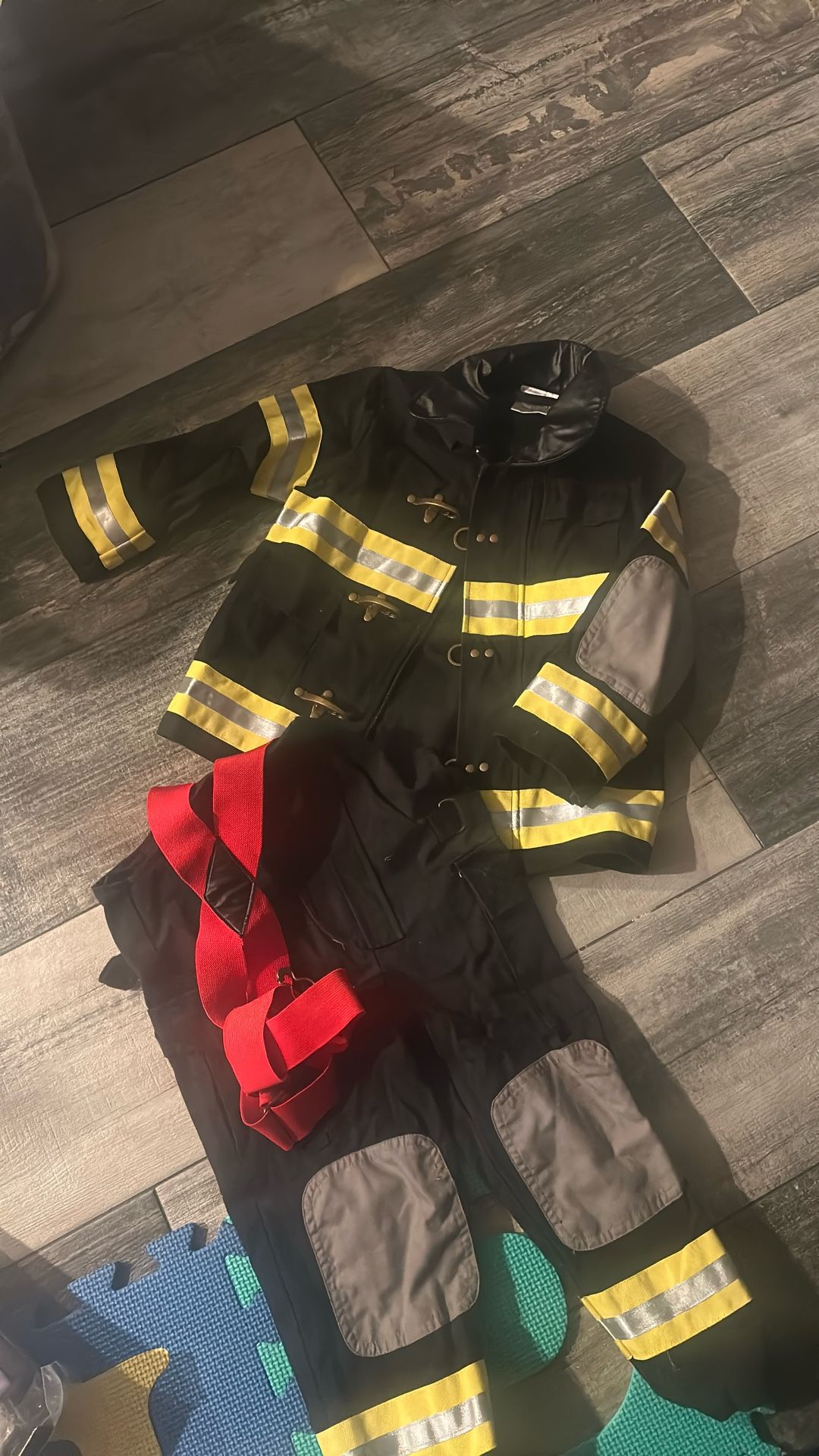 Boys Heavy Duty Firemen Set Costume 