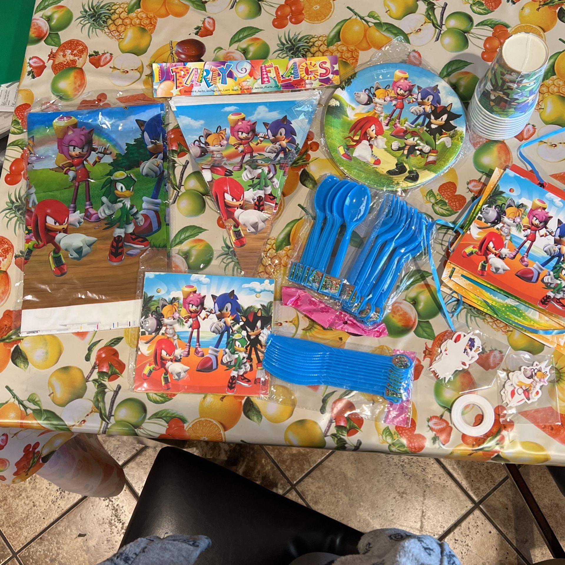 Sonic The Hedgehog Party Supplies