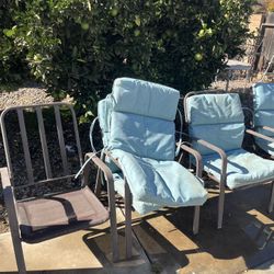 4-chairs with cushions $60