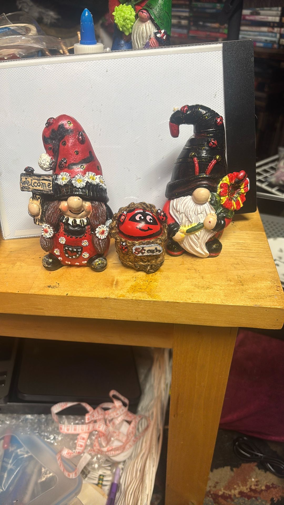 Him & Her Gnomes W/ Ladybug Friends