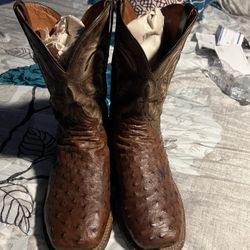 Ostrich Skin Boots 