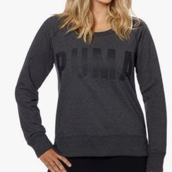 Women's Puma Crew Neck Dark Gray