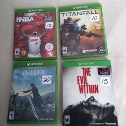 4 Xbox one games