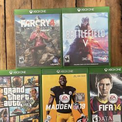 Multiple XBox One Games Including Grand Theft Auto!