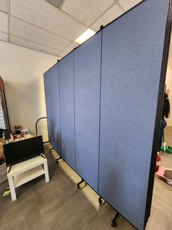 Screenflex Portable Room Divider (Blue)