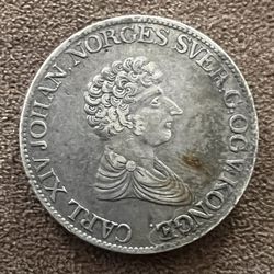 1827 Norway 1 Speciedaler Silver Coin – Extremely Rare!