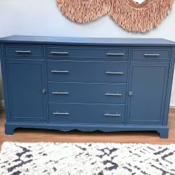 Dark Blue Dresser / Sideboard / Buffet