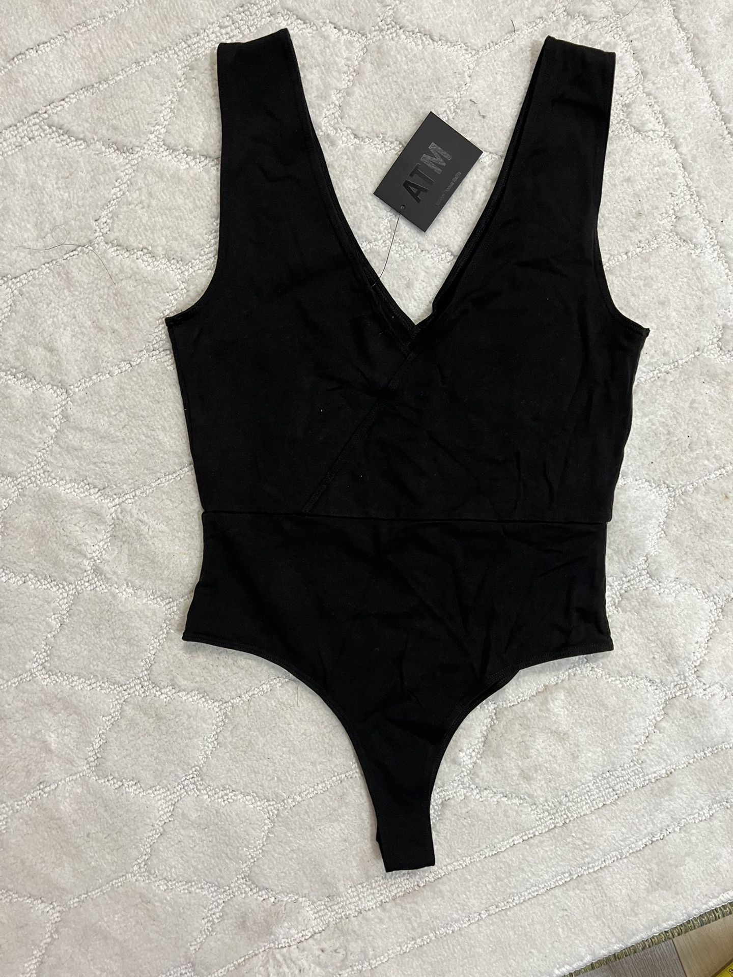 ATM ANTHONY THOMAS MELILLO Bodysuit Size: Small Black