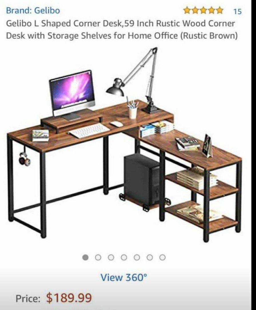 Brand New L Shaped Corner Desk