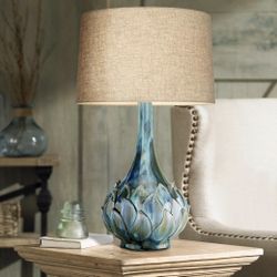 Kenya Blue Green Ceramic Table Lamp