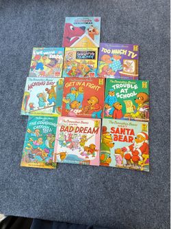 Lot of 10 Berenstain Bears & Clifford Kids Children’s Paperback Books Homeschool