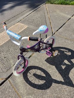Kids Bike Huffy Sofia the First, 12.5 ", Foot Break, 1-3 Years, Good Condition
