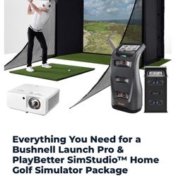 Bushnell Launch Pro StudioSim 12 Simulator (minus the projector)
