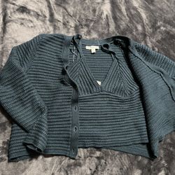 Tank Top With Cardigan