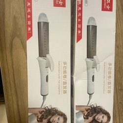 Multifunction Curler And Hair Straightener (total 2 Pcs)