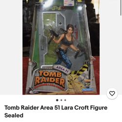 Tomb Raider Area 51 Lara Croft Figure Sealed