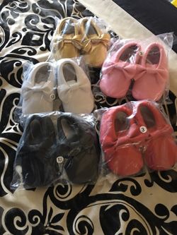 Baby girl size 3 moccasins $10 each