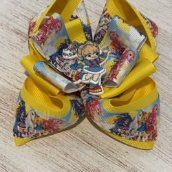 5” Rainbow Brite Hair Bow 