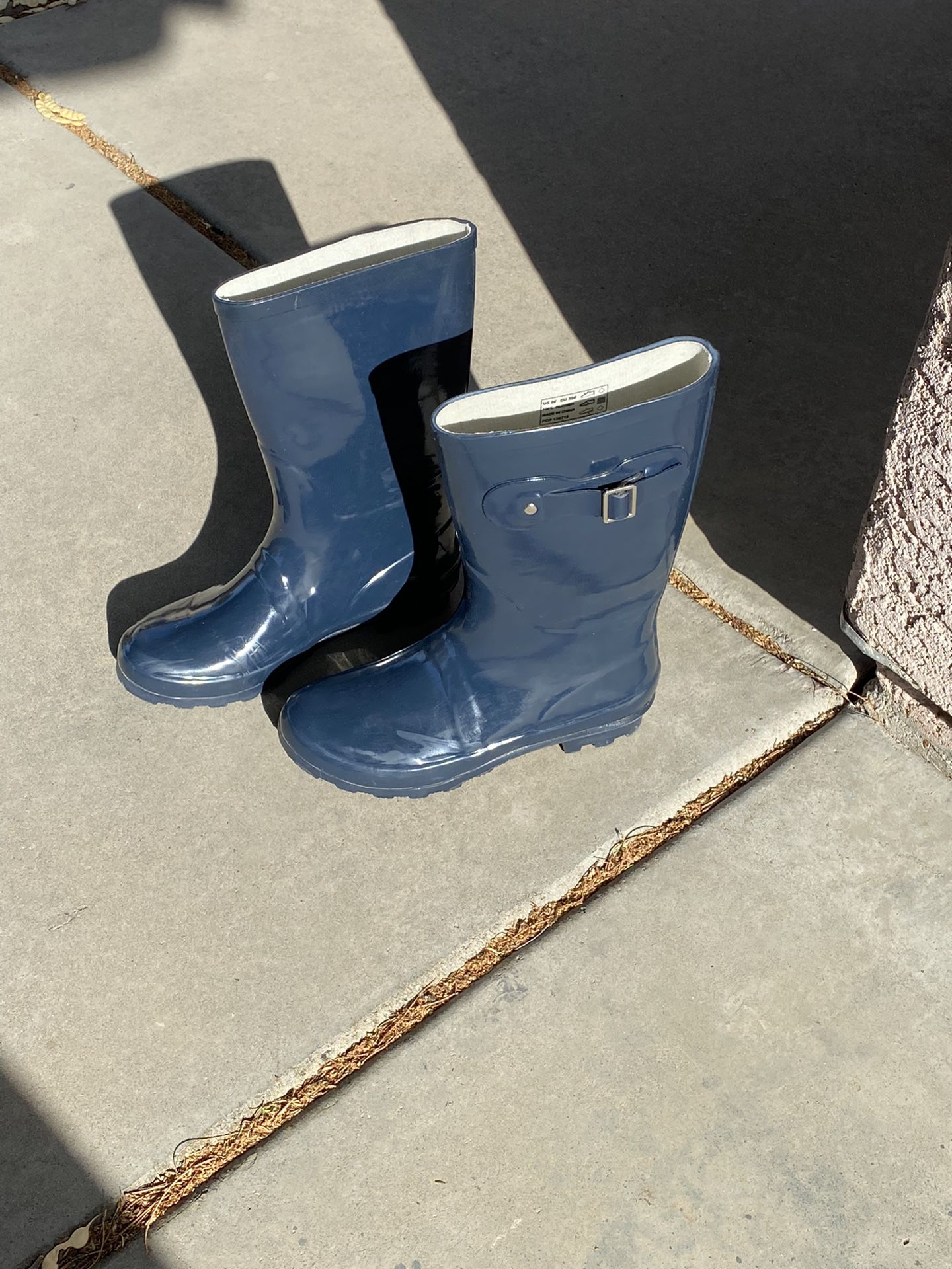 Norfy Rain Boots, Size 8, Navy