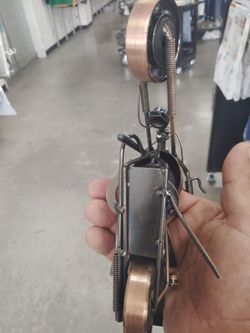 Handmade Metal Motorcycle Sculpture $75 cash