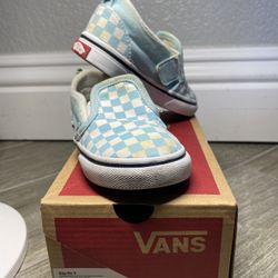 Vans Blue Shoes Size 8.5 Toddler 