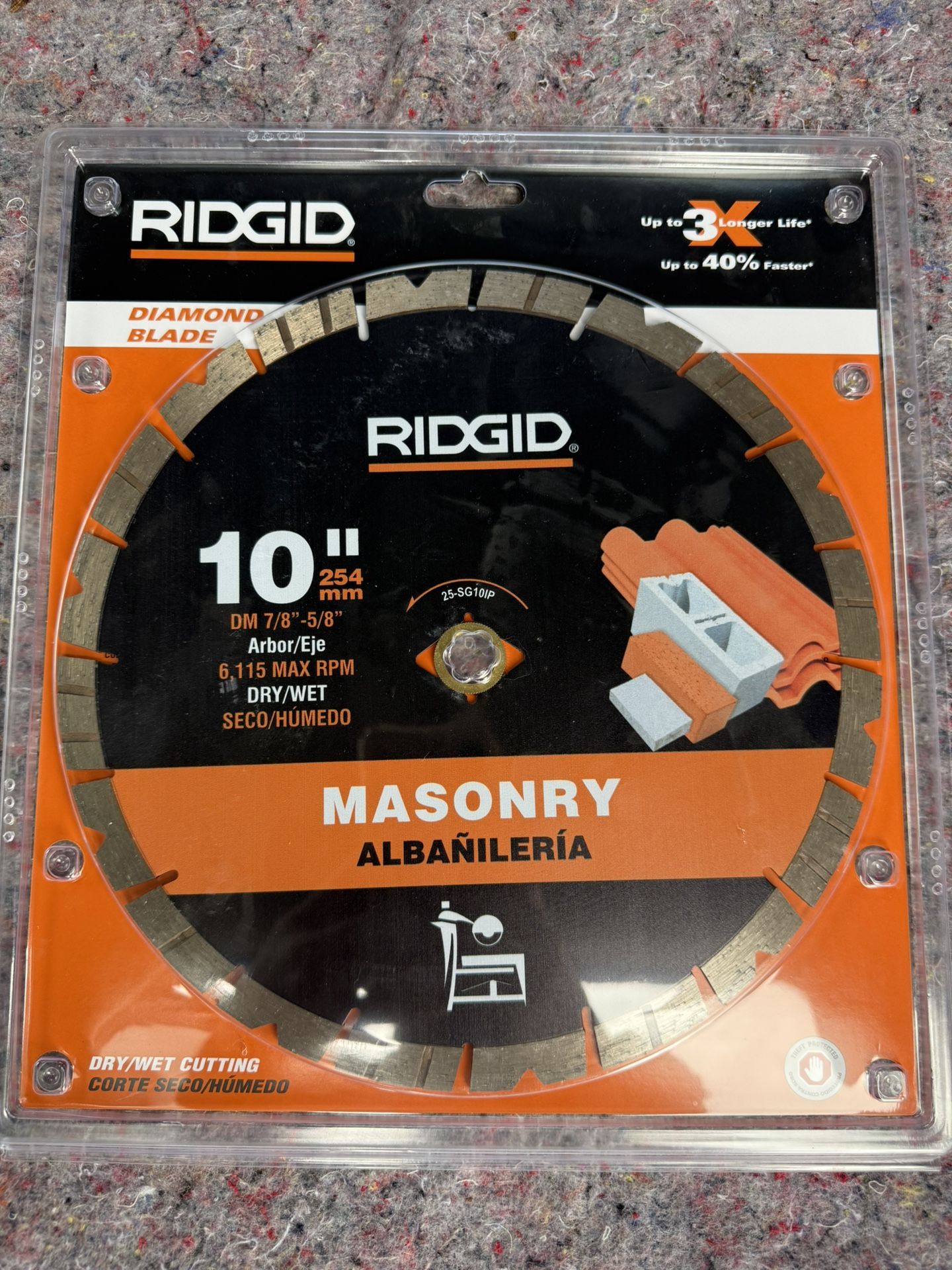 Ridgid 10inch Diamond Blade