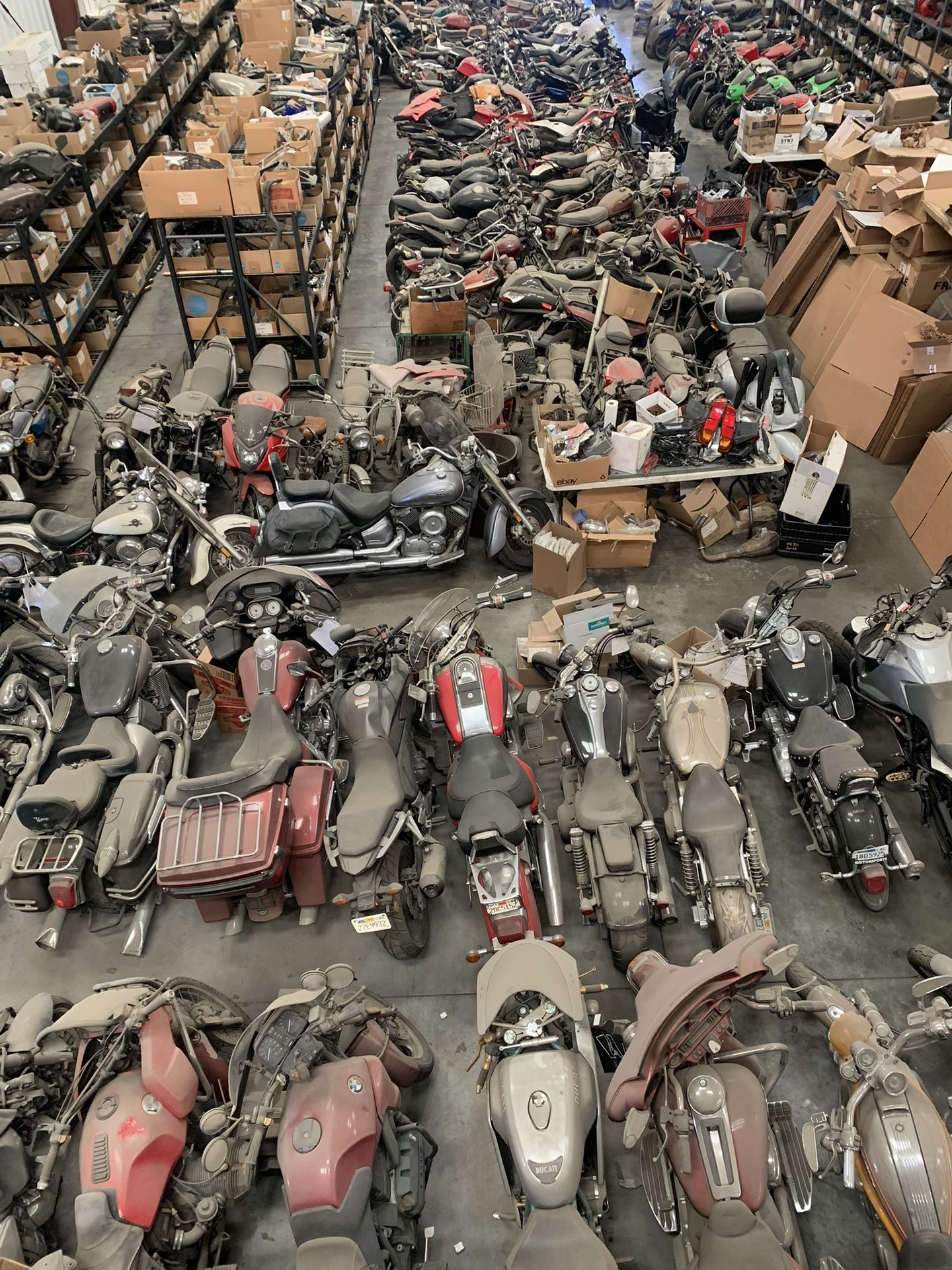 HUGE Motorcycle Dismantlers Salvage In Fontana, CA