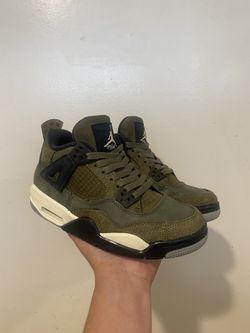 Jordan 4 Retro SE ‘Craft Medium Olive’ (GS) Youth Size : 4.5Y - Woman Size 5.5