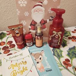 New Bath & Body Works MINI SIZE SET With Hand Soap. Winter Candy Apple