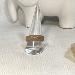 Brown Jade Size 10.5 Ring