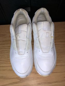 Nike Air Max 90 White Leather Sneakers