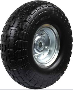 Tire 10” Air W/metal Rim